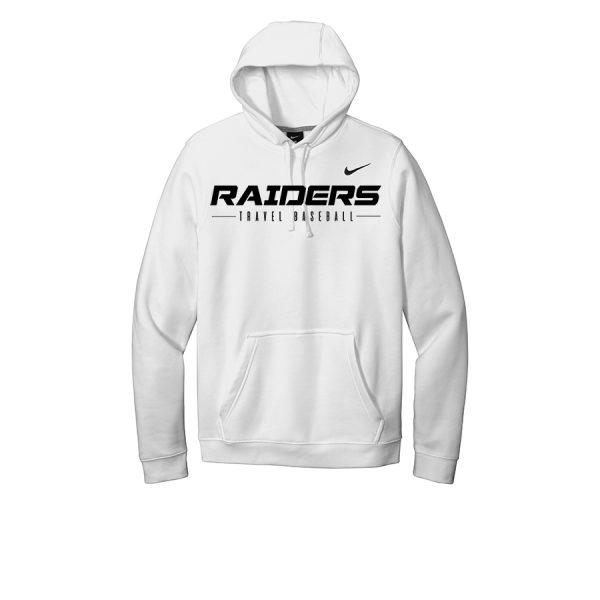 Fleece Pullover Hoodie Raiders White