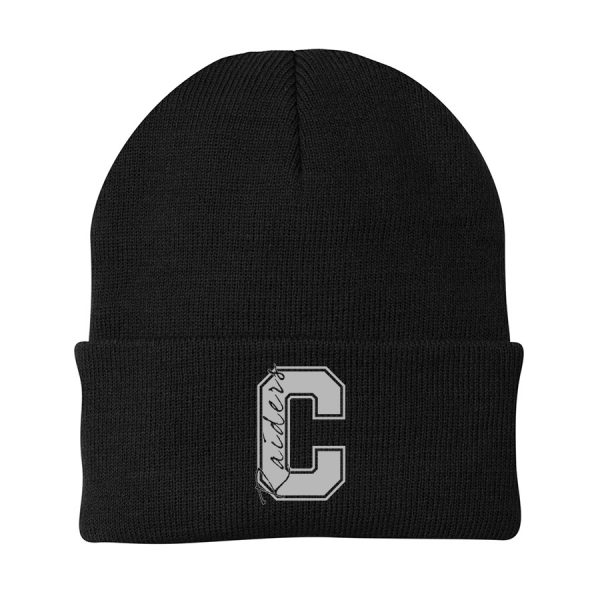 Knit Beanie Cap C Raiders Black