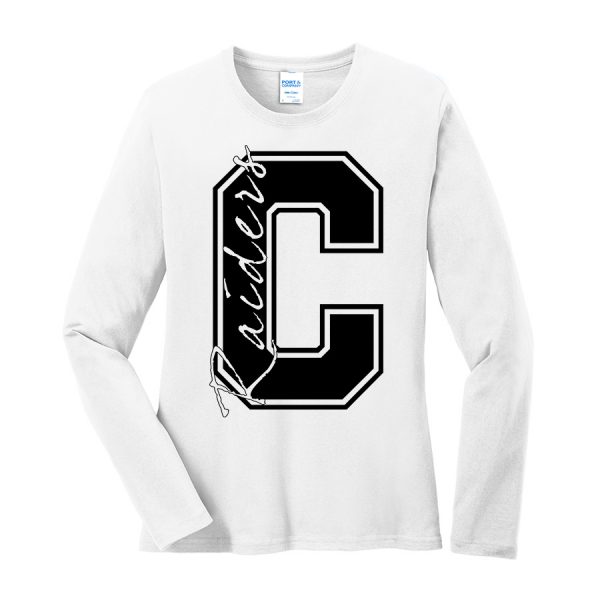 Long Sleeve Core Blend Tee C Raiders White