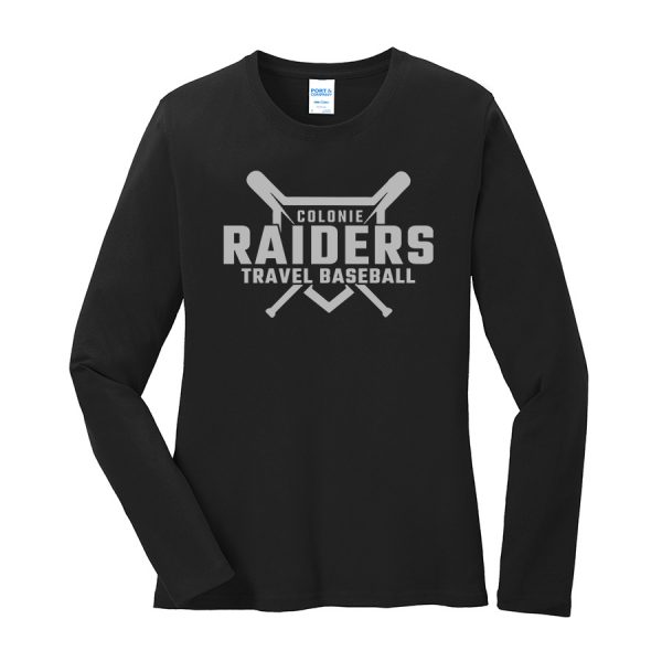 Long Sleeve Core Blend Tee Raiders Diamond Black