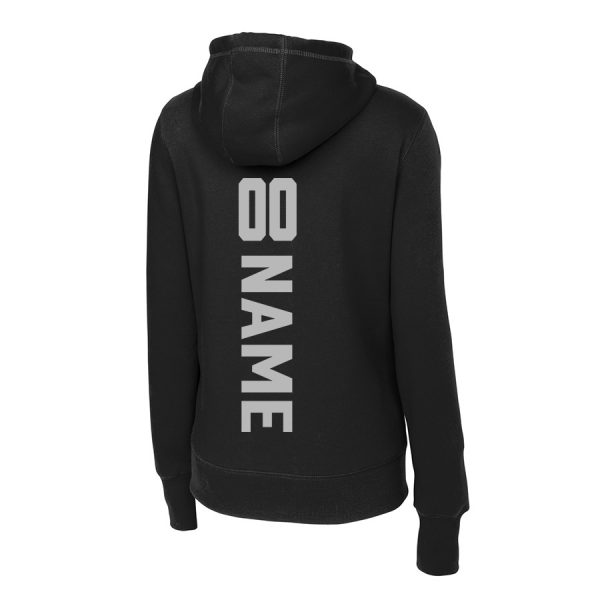 Pullover Hooded Sweatshirt Black Back