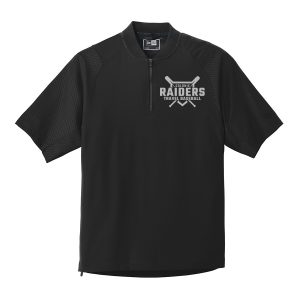 Cage Short Sleeve 1/4-Zip Jacket Raiders Diamond Black