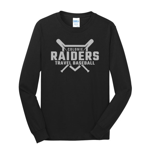 Long Sleeve Core Blend Tee Raiders Diamond Black