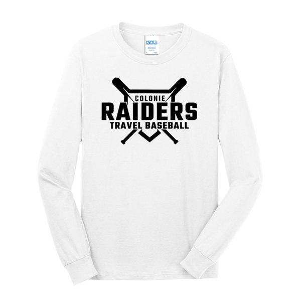 Long Sleeve Core Blend Tee Raiders Diamond White