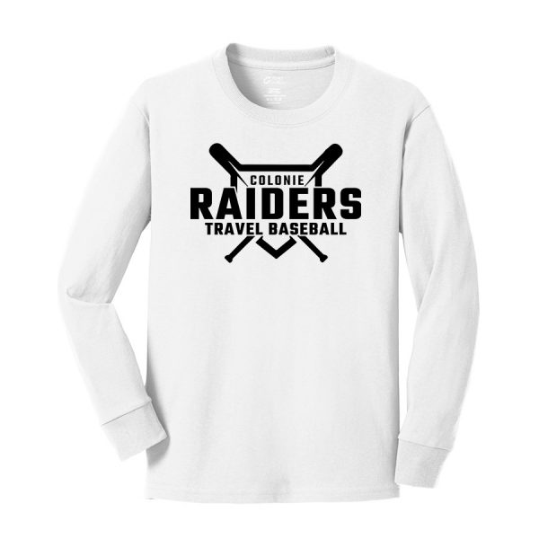 Long Sleeve Core Blend Tee Raiders Diamond White