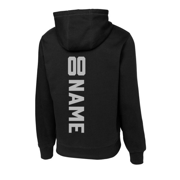 Pullover Hooded Sweatshirt Black Back