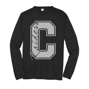 Long Sleeve Performance Cooling Tee C Raiders Black