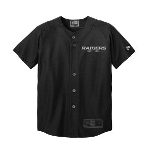 Diamond Full Button Jersey Raiders Black