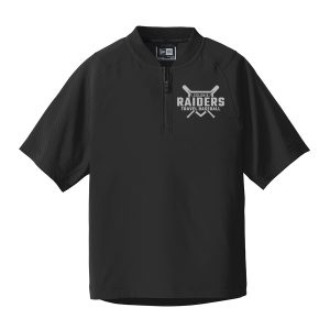 Cage Short Sleeve 1/4-Zip Jacket Raiders Diamond Black