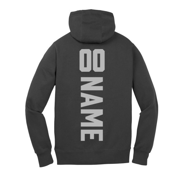 Pullover Hooded Sweatshirt Black Back