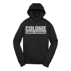 Pullover Hooded Sweatshirt Travel Baseball Black