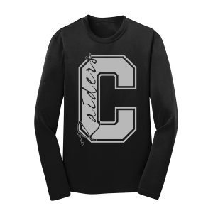 Long Sleeve Performance Cooling Tee C Raiders Black