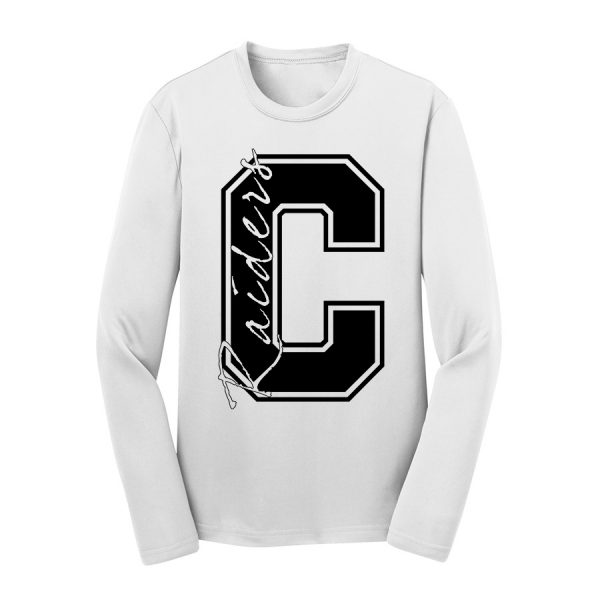 Long Sleeve Performance Cooling Tee C Raiders White