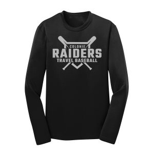 Long Sleeve Performance Cooling Tee Raiders Diamond Black